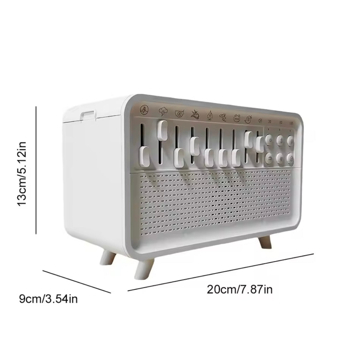 Humidificador con aroma y ruido blanco
